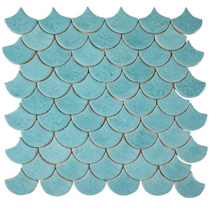 Écailles de poisson - ensemble de tuiles "Azure Lagoon" de la série "Eau"