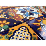 Girasol  - meksykański patchwork z płytek Talavera - 30 sztuk