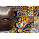 Girasol  - meksykański patchwork z płytek Talavera - 30 sztuk