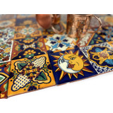 Girasol  - meksykański patchwork z płytek Talavera - 30 sztuk
