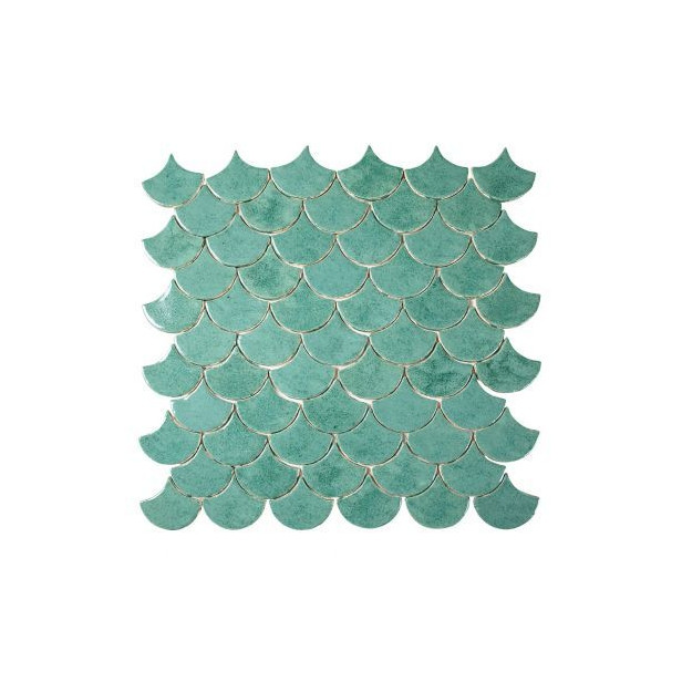 Écaille de poisson - carreaux découpés à la main de la série "Eau" - Échantillons