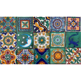 Zanya - Kolorowa umywalka ceramiczna z Maroka