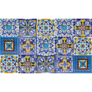 Zanya - Kolorowa umywalka ceramiczna z Maroka