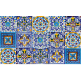 Zanya - Kolorowa umywalka ceramiczna z Maroka