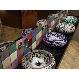 Ciruela - patchwork z płytek jednokolorowych - 90 szt. 1 m2