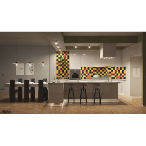 Intenso - patchwork z płytek jednokolorowych - 90 szt, 1 m2