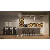 Intenso - patchwork z płytek jednokolorowych - 90 szt, 1 m2