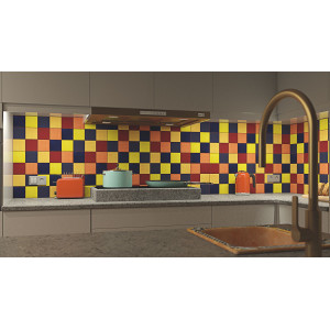 Intenso - patchwork z płytek jednokolorowych - 90 szt, 1 m2