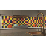Intenso - patchwork z płytek jednokolorowych - 90 szt, 1 m2