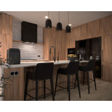 Aliso Dark Brown - podłużna lampa miedziana z meksyku