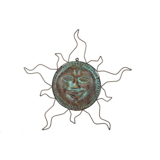 Sol Tierro - soleil en argile du Mexique avec éléments métalliques