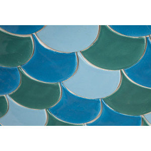 Écaille de poisson - Série de carreaux "Laguna Agua Brava" de la série "Eau"
