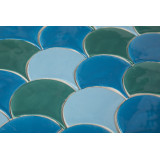 Écaille de poisson - Série de carreaux "Laguna Agua Brava" de la série "Eau"