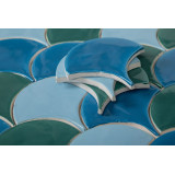 Écaille de poisson - Série de carreaux "Laguna Agua Brava" de la série "Eau"
