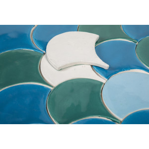 Écaille de poisson - Série de carreaux "Laguna Agua Brava" de la série "Eau"