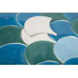 Écaille de poisson - Série de carreaux "Laguna Agua Brava" de la série "Eau"