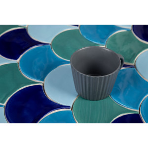 Écaille de poisson - Série de carreaux "Lac Bacalar" de la série "Eau"