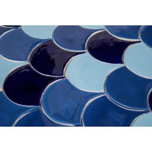 Écaille de poisson - Série de carreaux "Côte de Veracruz" de la série "Eau"