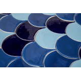 Écaille de poisson - Série de carreaux "Côte de Veracruz" de la série "Eau"