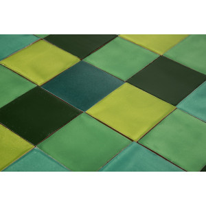 Verta - Patchwork de carreaux unicolores - 90 pièces, 1 m2