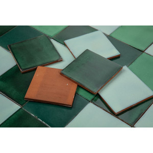Verna - Patchwork de carreaux unicolores - 90 pièces, 1 m2