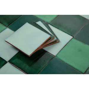 Verna - Patchwork de carreaux unicolores - 90 pièces, 1 m2