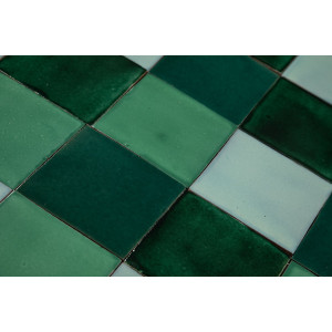 Verna - Patchwork de carreaux unicolores - 90 pièces, 1 m2