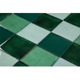 Verna - Patchwork de carreaux unicolores - 90 pièces, 1 m2