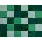 Verna - Patchwork de carreaux unicolores - 90 pièces, 1 m2