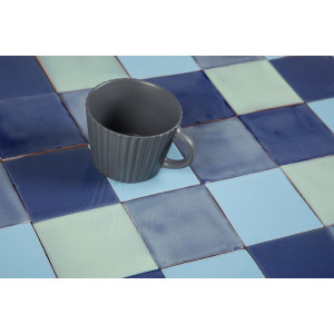 Azuna - Patchwork de carreaux unicolores - 90 pièces, 1 m2