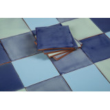Azuna - Patchwork de carreaux unicolores - 90 pièces, 1 m2