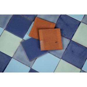 Azuna - Patchwork de carreaux unicolores - 90 pièces, 1 m2