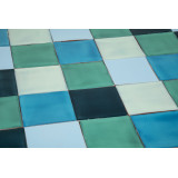 Azuta - Patchwork de carreaux unicolores - 90 pièces, 1 m2
