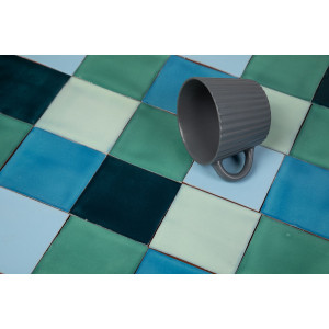 Azuta - Patchwork de carreaux unicolores - 90 pièces, 1 m2