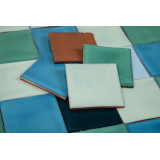 Azuta - Patchwork de carreaux unicolores - 90 pièces, 1 m2