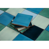 Azuta - Patchwork de carreaux unicolores - 90 pièces, 1 m2
