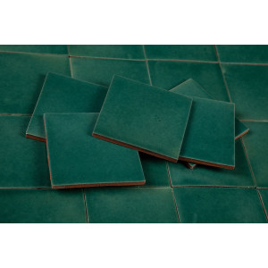 Verde Rana vert - carreaux mexicains vert foncé