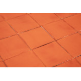 Naranja Deslavado orange - carrelage Talavera unicolore