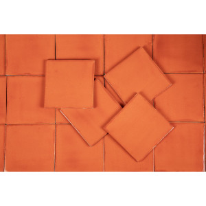 Naranja Deslavado orange - carrelage Talavera unicolore