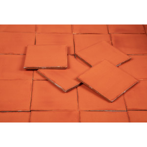 Naranja Deslavado orange - carrelage Talavera unicolore