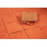 Naranja Deslavado orange - carrelage Talavera unicolore
