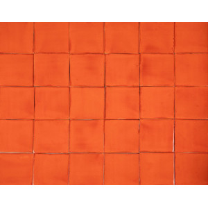 Naranja Deslavado orange - carrelage Talavera unicolore