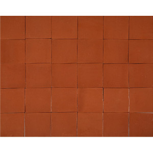Terracota Liso feu - Talavera carreaux unicolores - 90 pièces