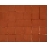 Terracota Liso feu - Talavera carreaux unicolores - 90 pièces