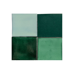 Verna - Patchwork de carreaux unicolores - 90 pièces, 1 m2