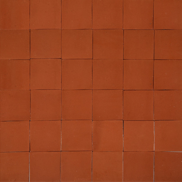 Terracota Liso feu - Talavera carreaux unicolores - 90 pièces