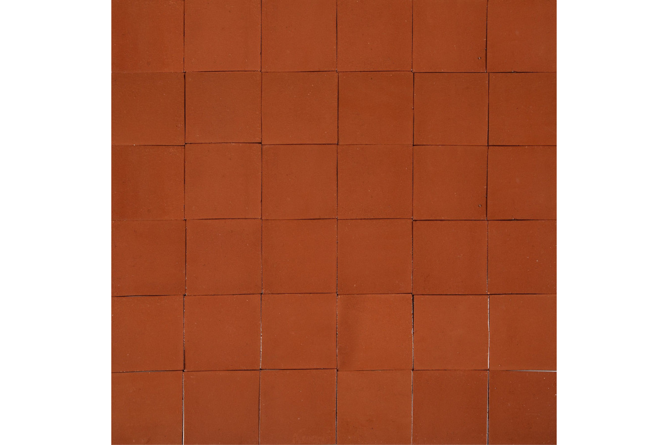 Terracota Liso feu - Talavera carreaux unicolores - 90 pièces
