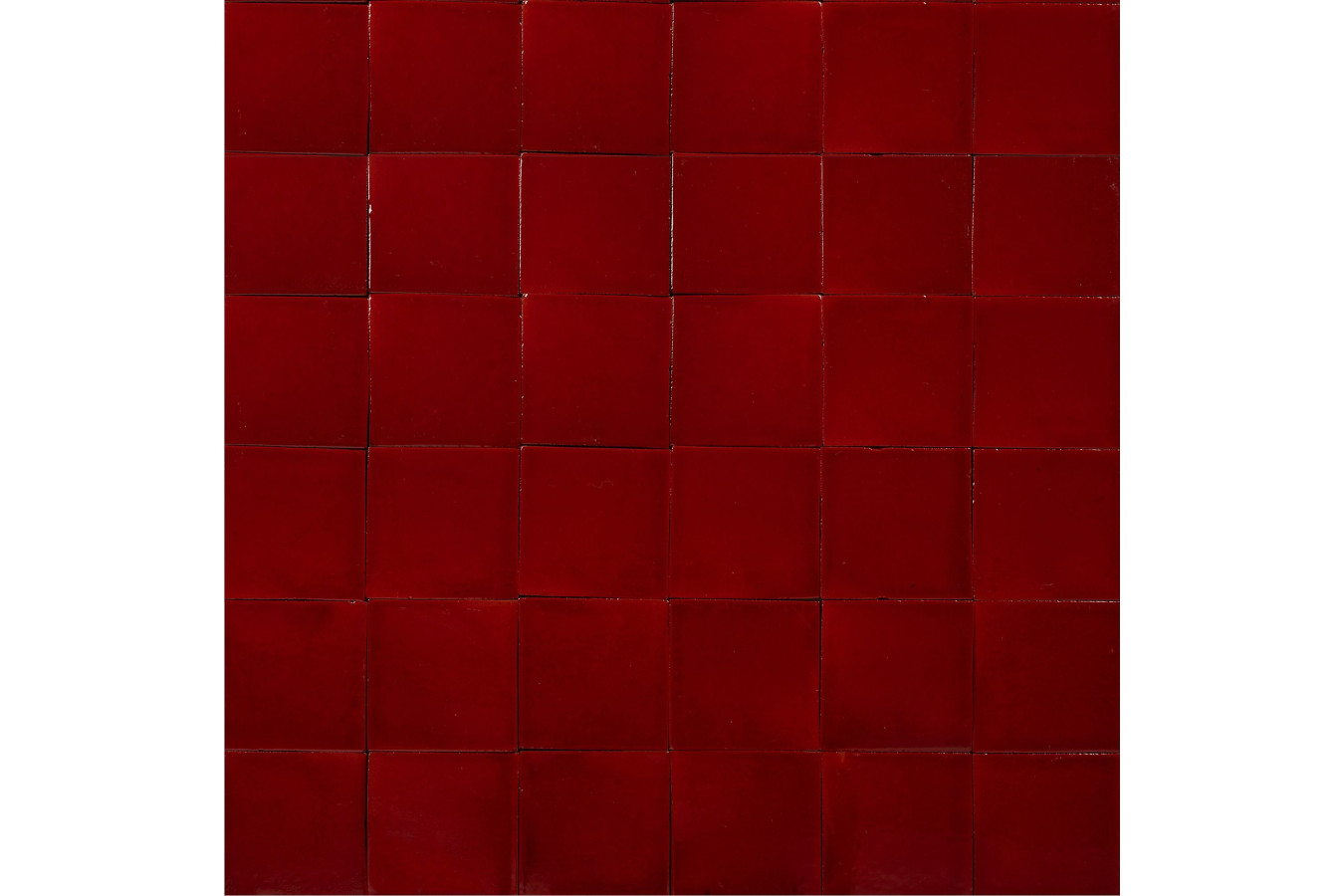 Rojo Cereza rouge - Talavera carreau monochrome