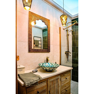 Baila - Lavabo vert Talavera