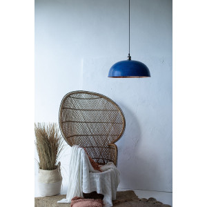Sandia Azul - lampe en cuivre du Mexique bleu